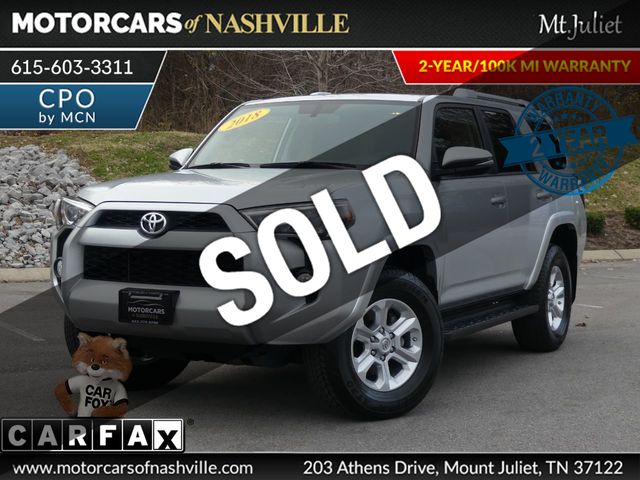 18 Used Toyota 4runner Sr5 Sr5 Premium At Motorcars Of Nashville Mt Juliet Serving Mt Juliet Tn Iid