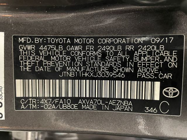 2018 Toyota Camry LE Automatic - 22995944 - 42