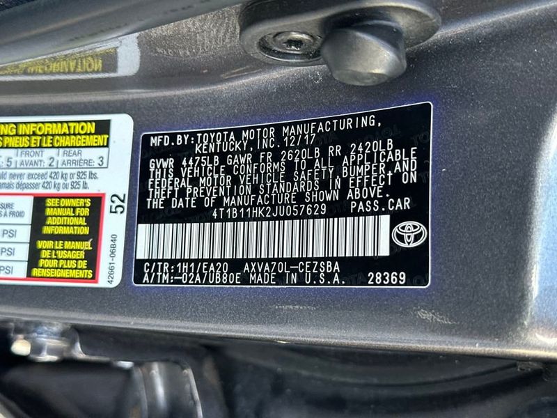 2018 Toyota Camry SE Automatic - 22940734 - 20