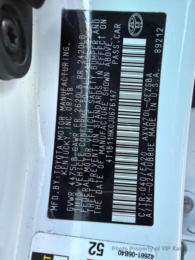 2018 Toyota Camry SE Automatic - 22962440 - 18