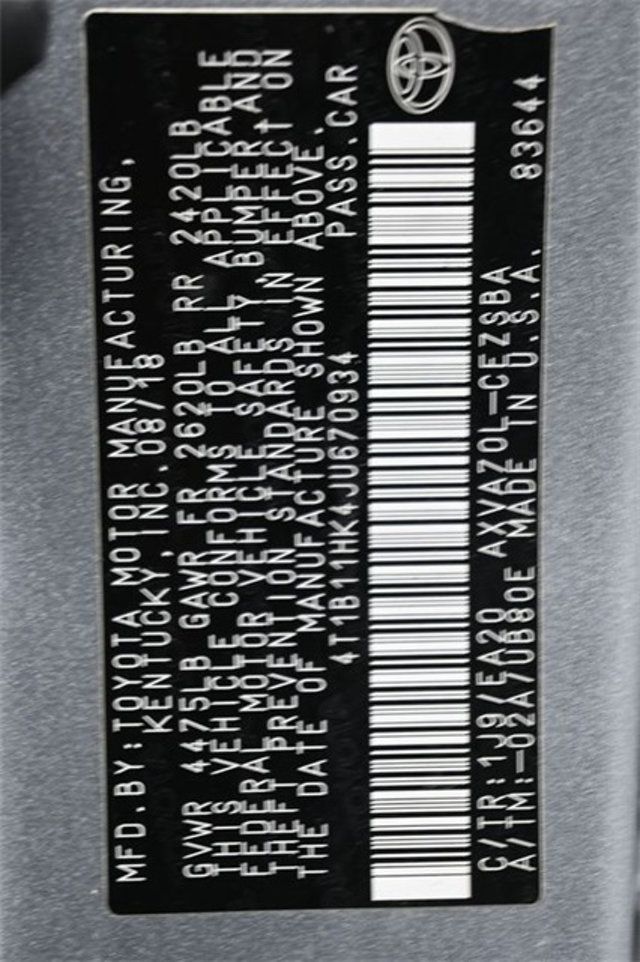 2018 Toyota Camry SE Automatic - 22974697 - 8