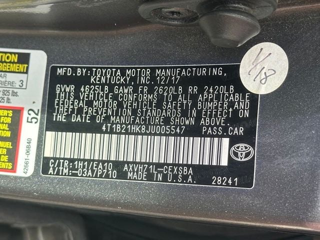 2018 Toyota Camry Hybrid SE CVT - 22701404 - 23