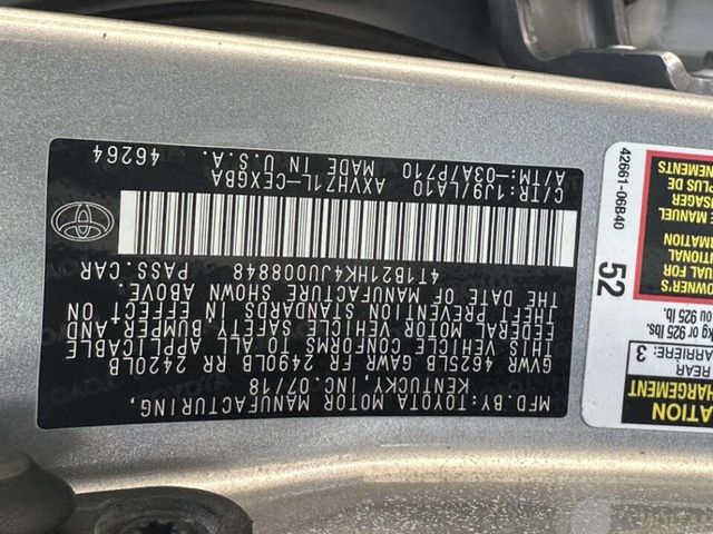 2018 Toyota Camry Hybrid XLE CVT - 22992727 - 26