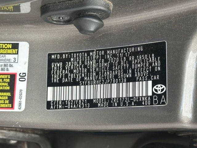 2018 Toyota Corolla LE CVT - 22765318 - 21