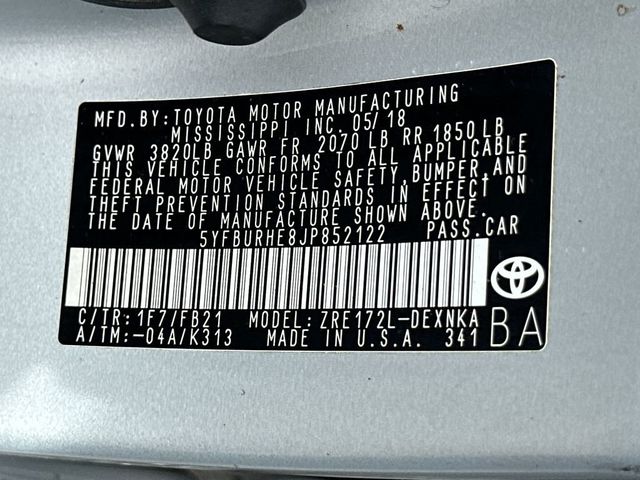 2018 Toyota Corolla LE CVT - 23033577 - 20
