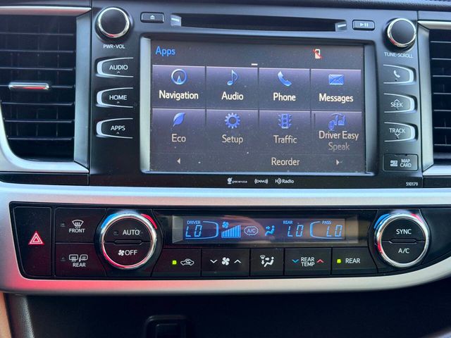 2018 Toyota Highlander XLE V6 AWD - 23036125 - 44