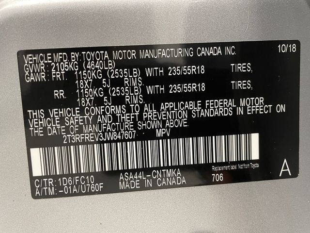 2018 Toyota RAV4 Adventure AWD - 22995949 - 44