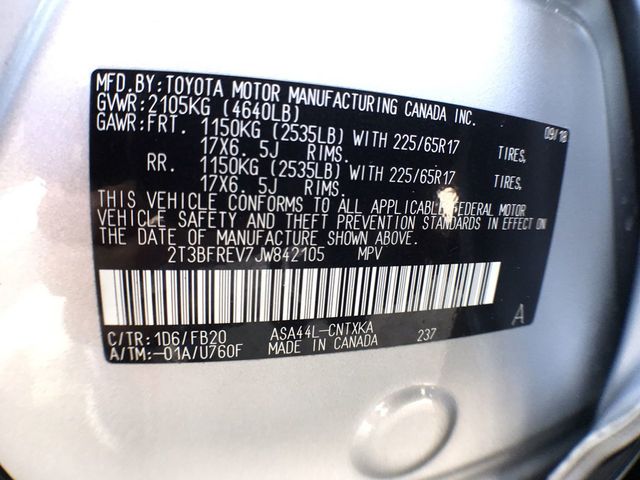 2018 Toyota RAV4 LE AWD - 23055010 - 23