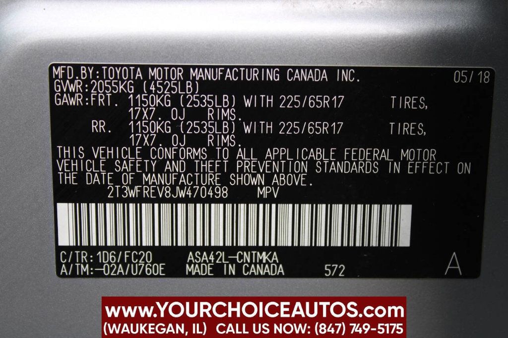 2018 Toyota RAV4 XLE FWD - 22903949 - 31