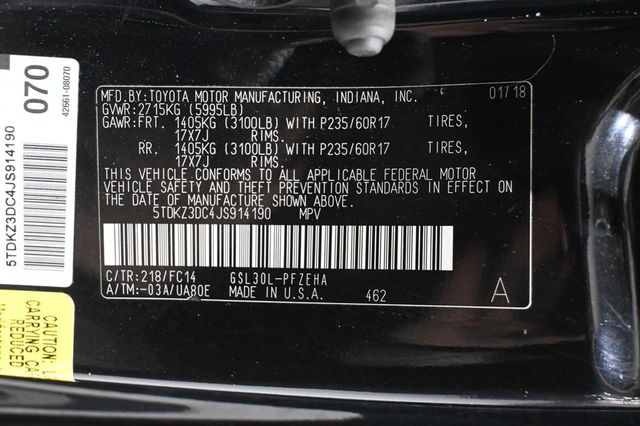 2018 Toyota Sienna LE Automatic Access Seat FWD 7-Passenger - 23063682 - 32