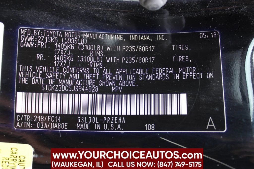 2018 Toyota Sienna LE Automatic Access Seat FWD 7-Passenger - 22912351 - 27