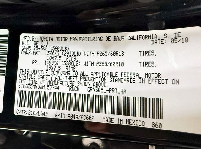 2018 Toyota Tacoma Limited Double Cab 5' Bed V6 4x4 Automatic - 22910726 - 46