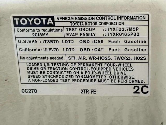 2018 Toyota Tacoma SR5 Access Cab 6' Bed I4 4x4 Automatic - 23025277 - 23