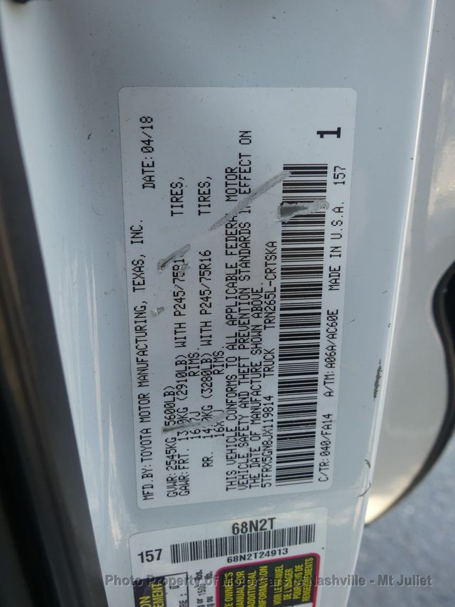 2018 Toyota Tacoma SR Access Cab 6' Bed I4 4x2 Automatic - 22991979 - 36