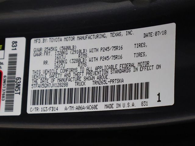 2018 Toyota Tacoma SR Double Cab 5' Bed I4 4x2 Automatic - 23024874 - 41