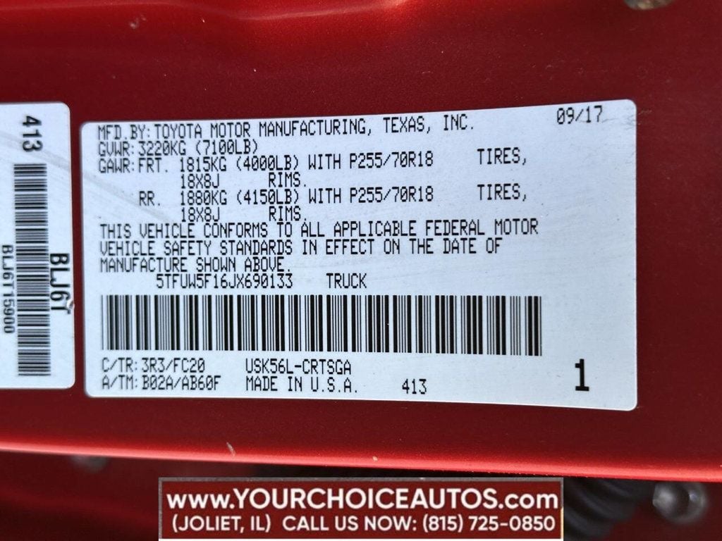 2018 Toyota Tundra 4WD SR5 Double Cab 6.5' Bed 5.7L FFV - 22793340 - 12