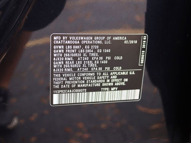 2018 Volkswagen Atlas 3.6L V6 SE w/Technology 4MOTION - 22918436 - 31