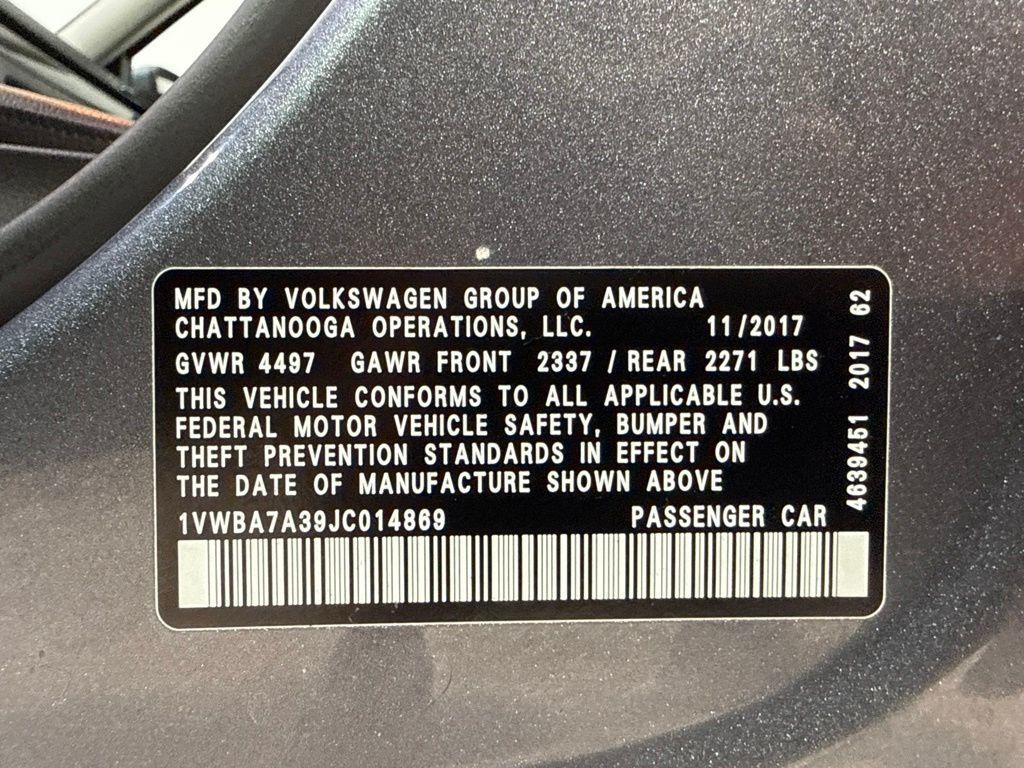 2018 Volkswagen Passat 2.0T SE w/Technology Automatic - 23079356 - 31