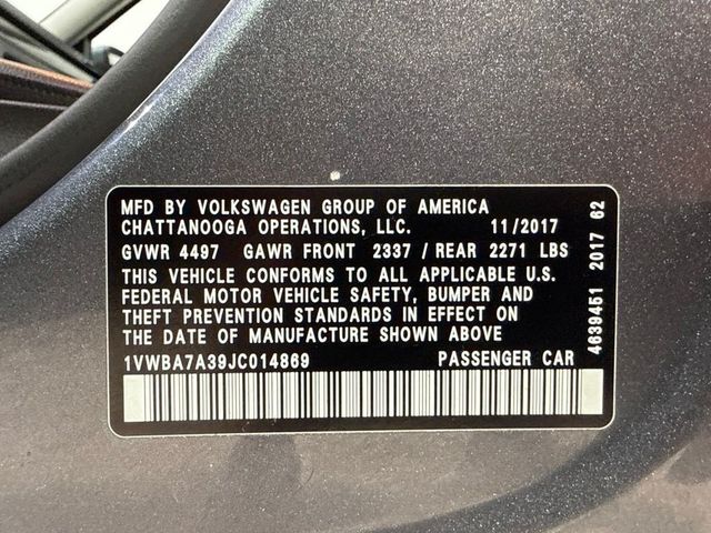 2018 Volkswagen Passat 2.0T SE w/Technology Automatic - 23079356 - 31