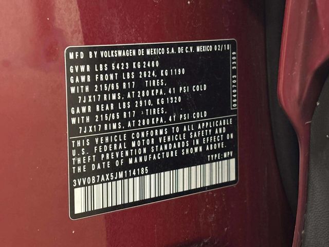 2018 Volkswagen Tiguan 2.0T S 4MOTION - 22979985 - 36