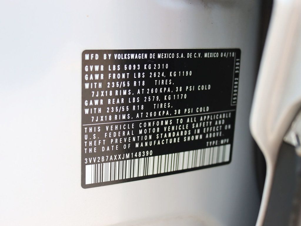 2018 Volkswagen Tiguan 2.0T SEL Premium 4MOTION - 22887871 - 32