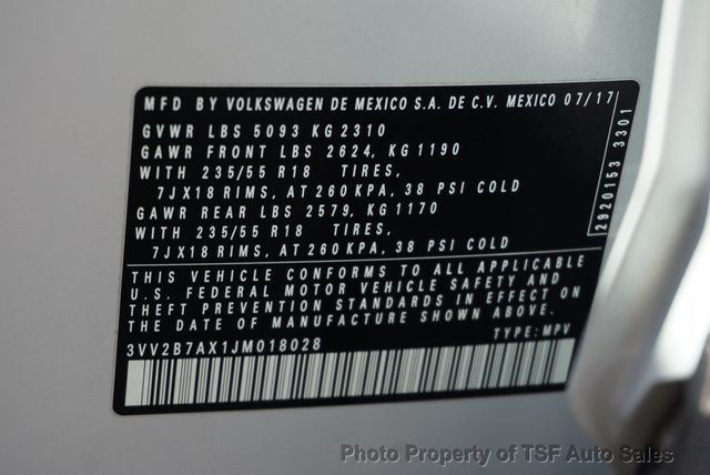 2018 Volkswagen Tiguan 2.0T SEL Premium 4MOTION CARPLAY NAVI REAR CAM PANO ROOF LOADED! - 22940522 - 42