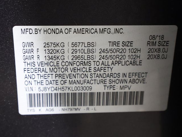 2019 Acura MDX SH-AWD w/Technology Pkg - 22964707 - 54