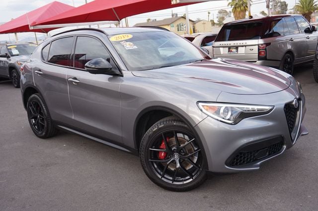2019 Alfa Romeo Stelvio LOW MILES, PREMIUM WHEELS, RED INTERIOR, BACKUP CAMERA - 23073210 - 1