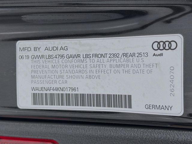 2019 Audi A4 Premium Plus 45 TFSI quattro - 22967499 - 34