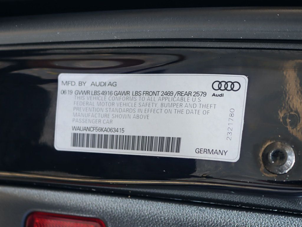 2019 Audi A5 Sportback 2.0 TFSI Premium - 23052629 - 34