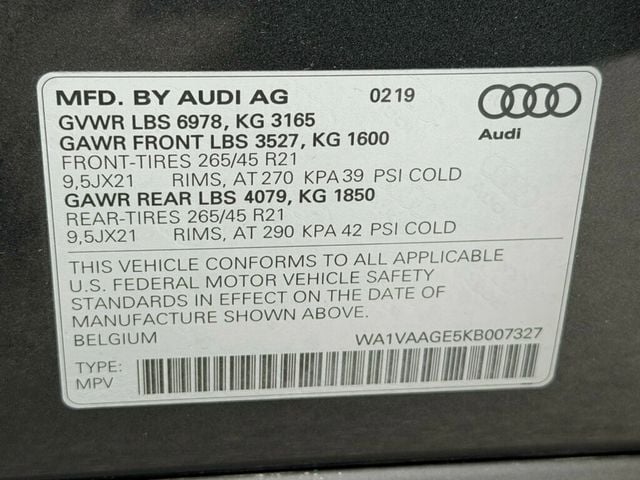 2019 Audi e-tron Premium Plus quattro - 23025033 - 51