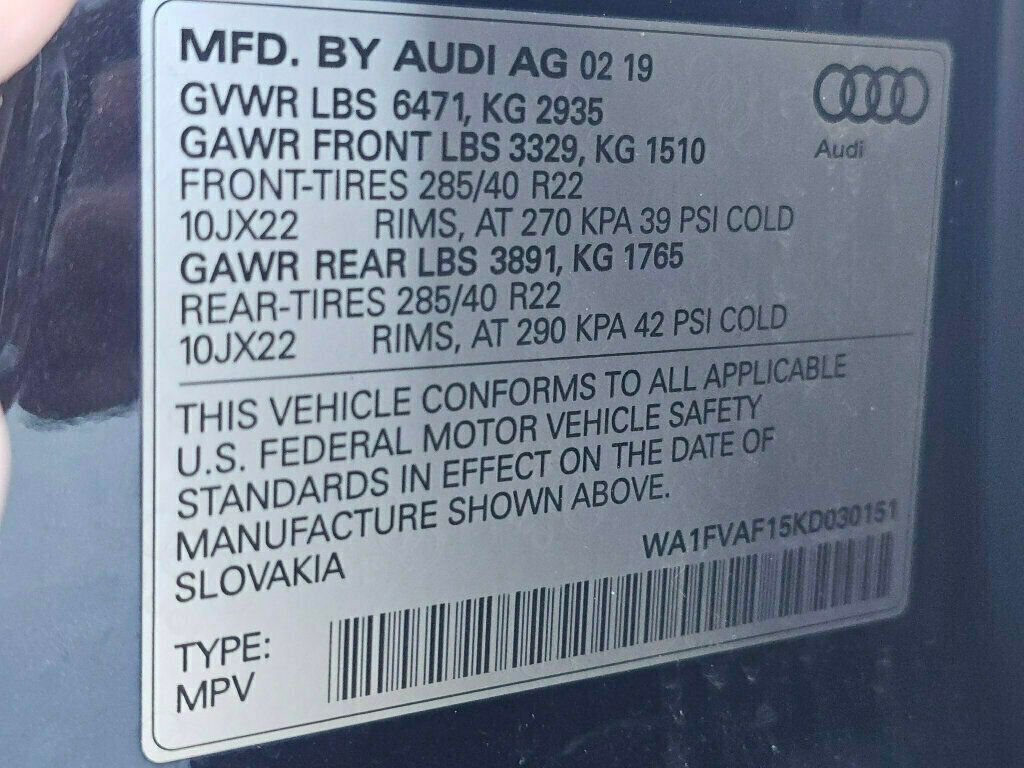 2019 AUDI Q8 - Image 43