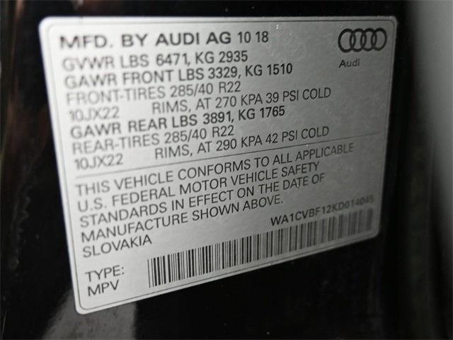 2019 Audi Q8 3.0T Prestige - 22969880 - 6