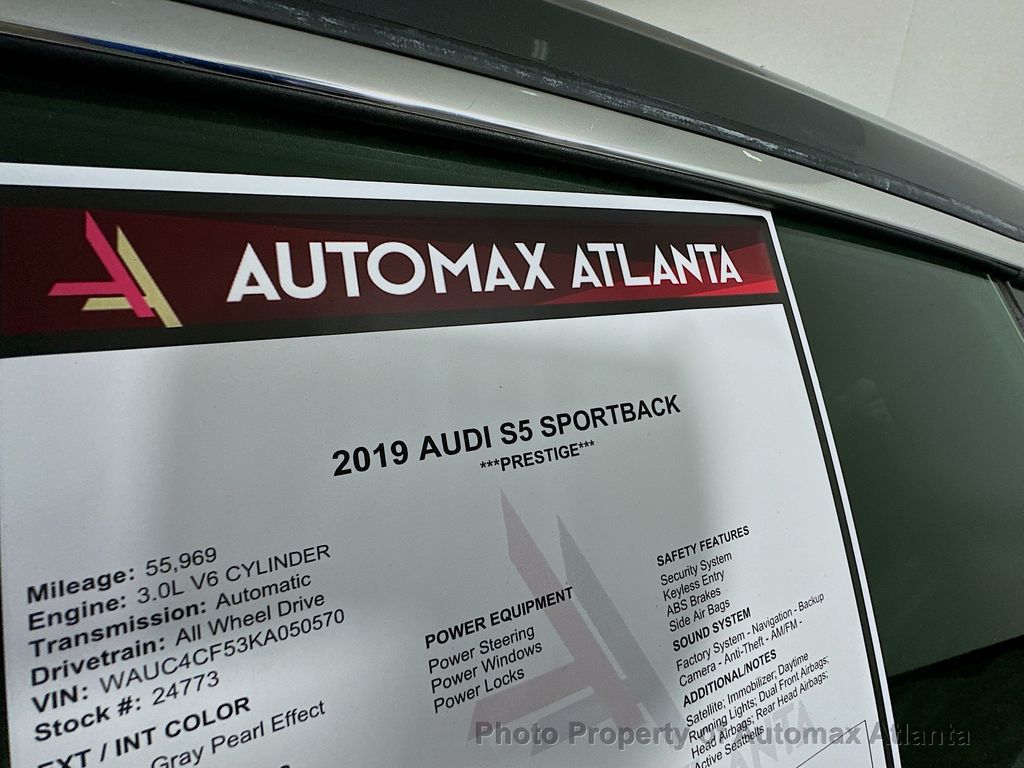 2019 AUDI S5 Sportback ****PRESTIGE*** Navigation and backup  - 22057245 - 41