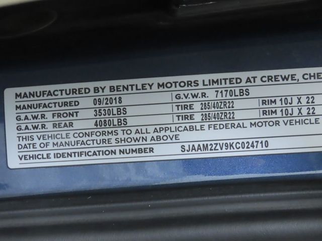 2019 Bentley Bentayga V8 AWD - 22979397 - 35