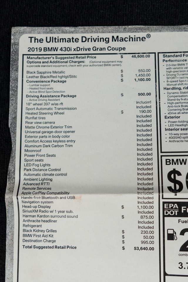 2019 BMW 4 Series 430i xDrive Gran Coupe - 23067061 - 54