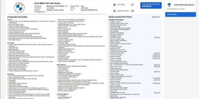 2019 BMW 5 Series 540i - 22973712 - 17