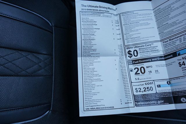 2019 BMW 5 Series Bowers & Wilkins sound system! Luxury Seating Package - 22974549 - 48