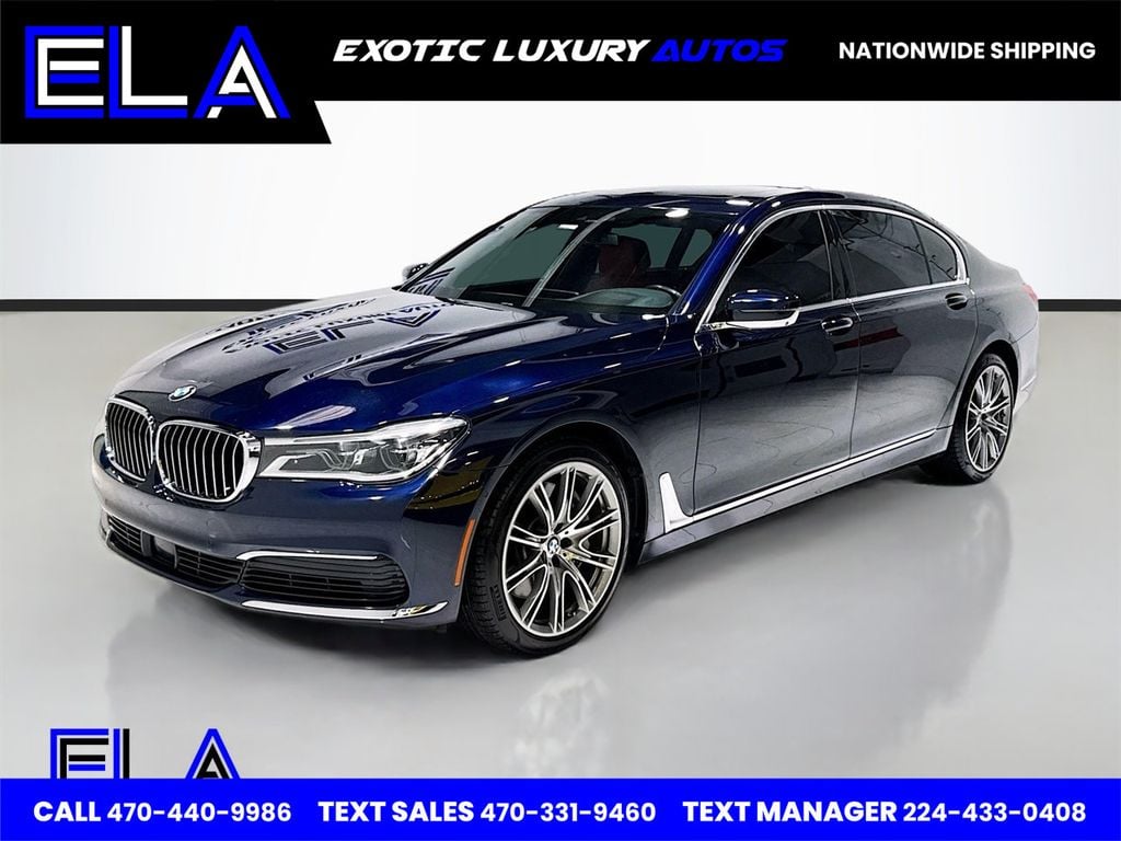 2019 BMW 7 Series Individual Full Merino Leather Upholstery! RED GUTS! DRIVERS AST - 22911624 - 0