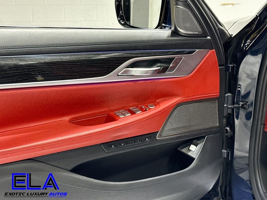 2019 BMW 7 Series Individual Full Merino Leather Upholstery! RED GUTS! DRIVERS AST - 22911624 - 19