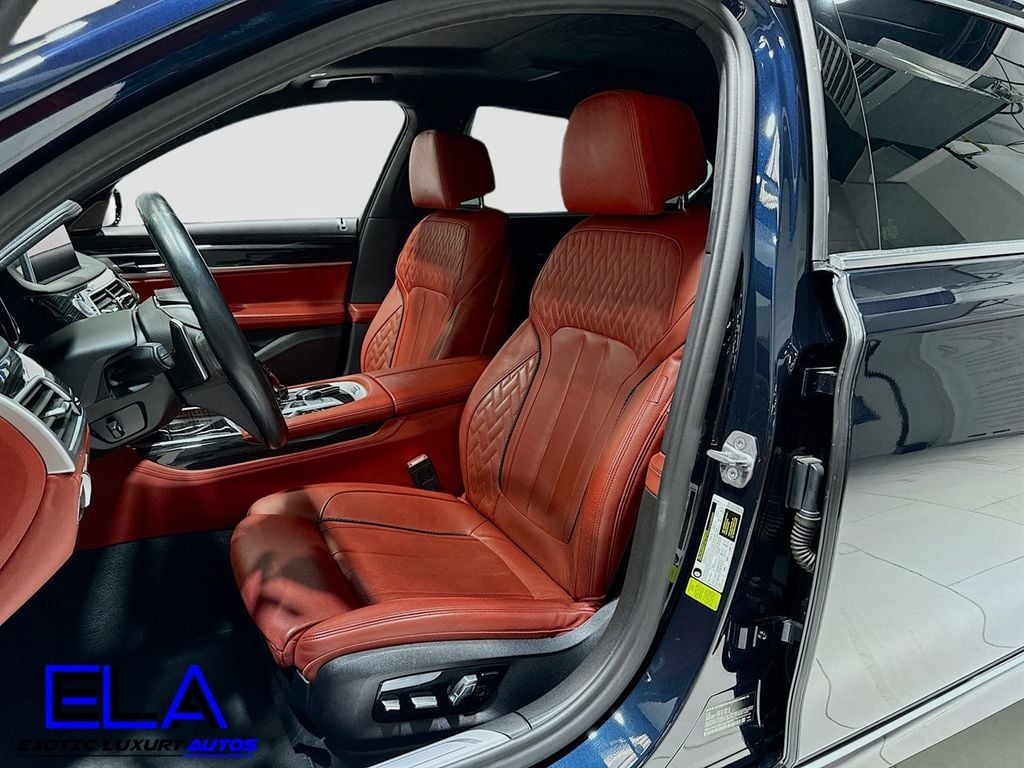 2019 BMW 7 Series Individual Full Merino Leather Upholstery! RED GUTS! DRIVERS AST - 22911624 - 23