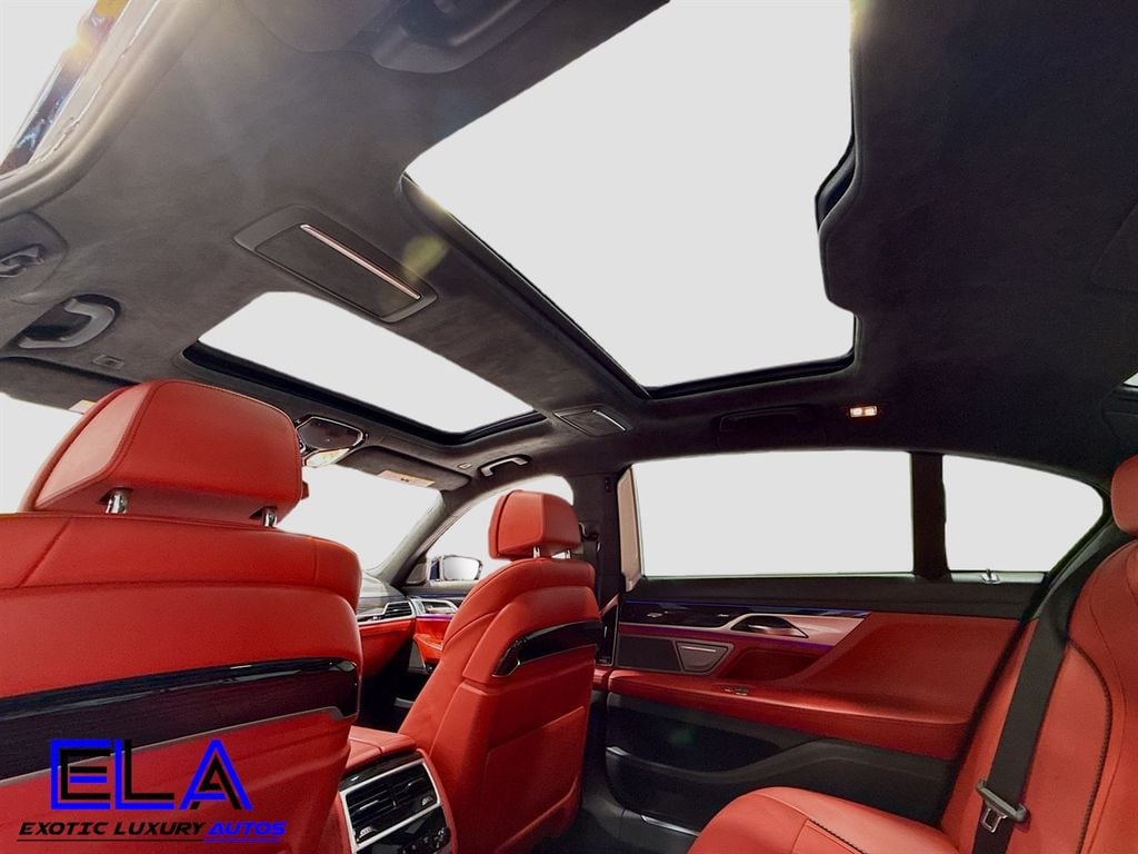 2019 BMW 7 Series Individual Full Merino Leather Upholstery! RED GUTS! DRIVERS AST - 22911624 - 24