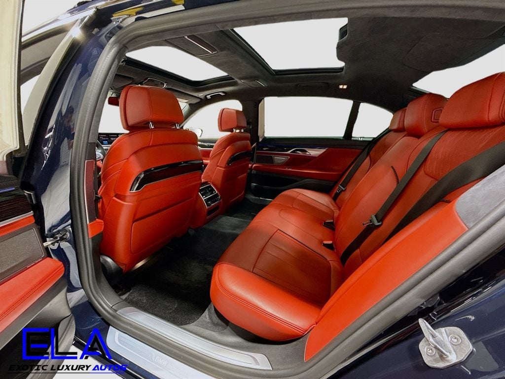 2019 BMW 7 Series Individual Full Merino Leather Upholstery! RED GUTS! DRIVERS AST - 22911624 - 27