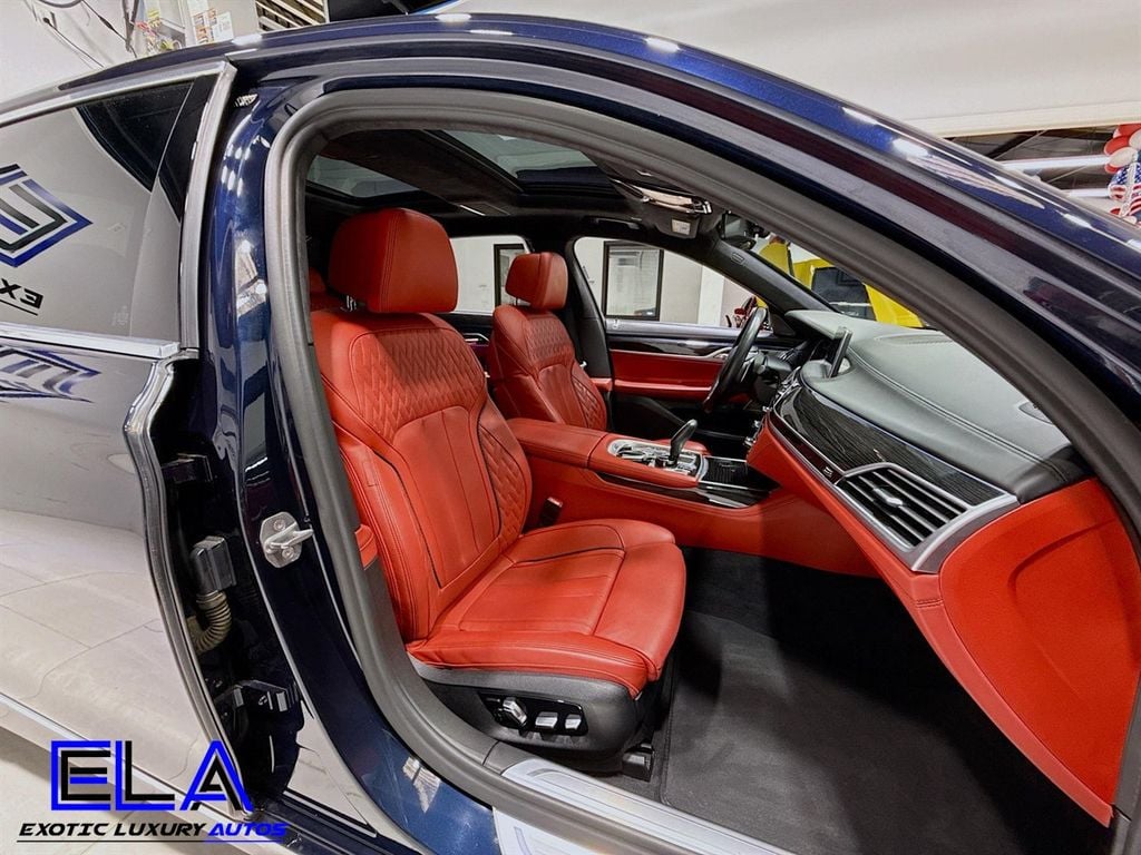 2019 BMW 7 Series Individual Full Merino Leather Upholstery! RED GUTS! DRIVERS AST - 22911624 - 32