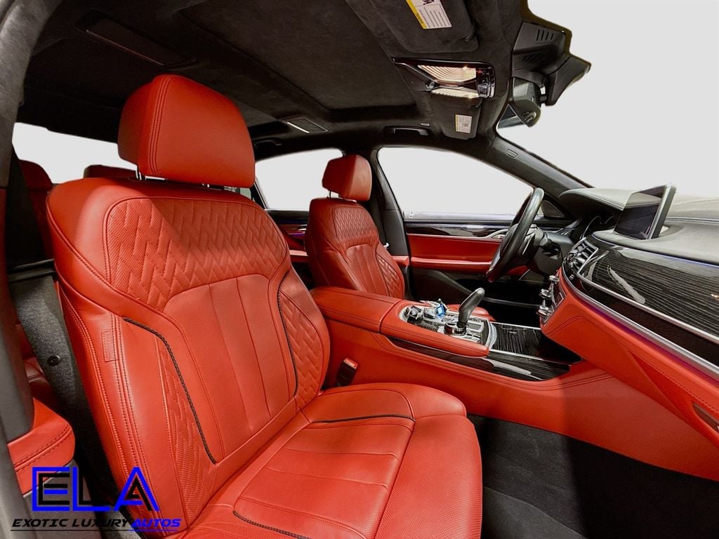 2019 BMW 7 Series Individual Full Merino Leather Upholstery! RED GUTS! DRIVERS AST - 22911624 - 36