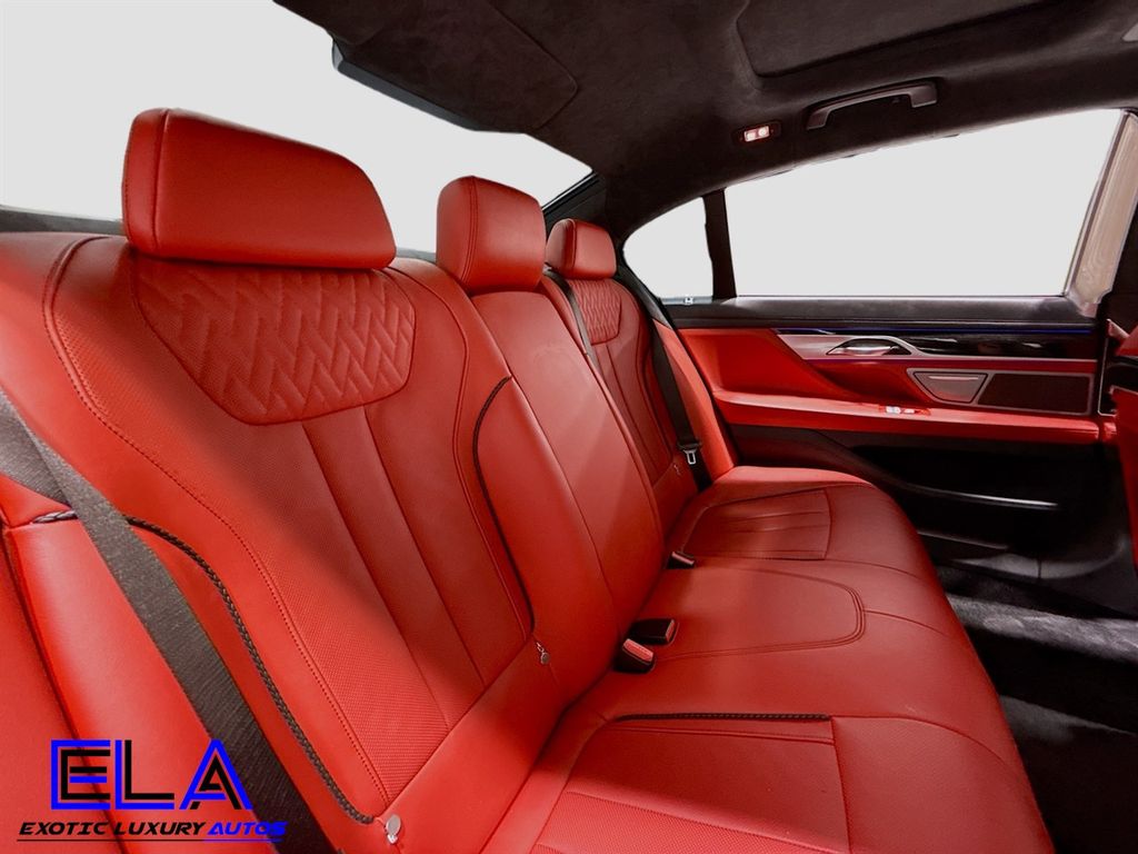 2019 BMW 7 Series Individual Full Merino Leather Upholstery! RED GUTS! DRIVERS AST - 22911624 - 43
