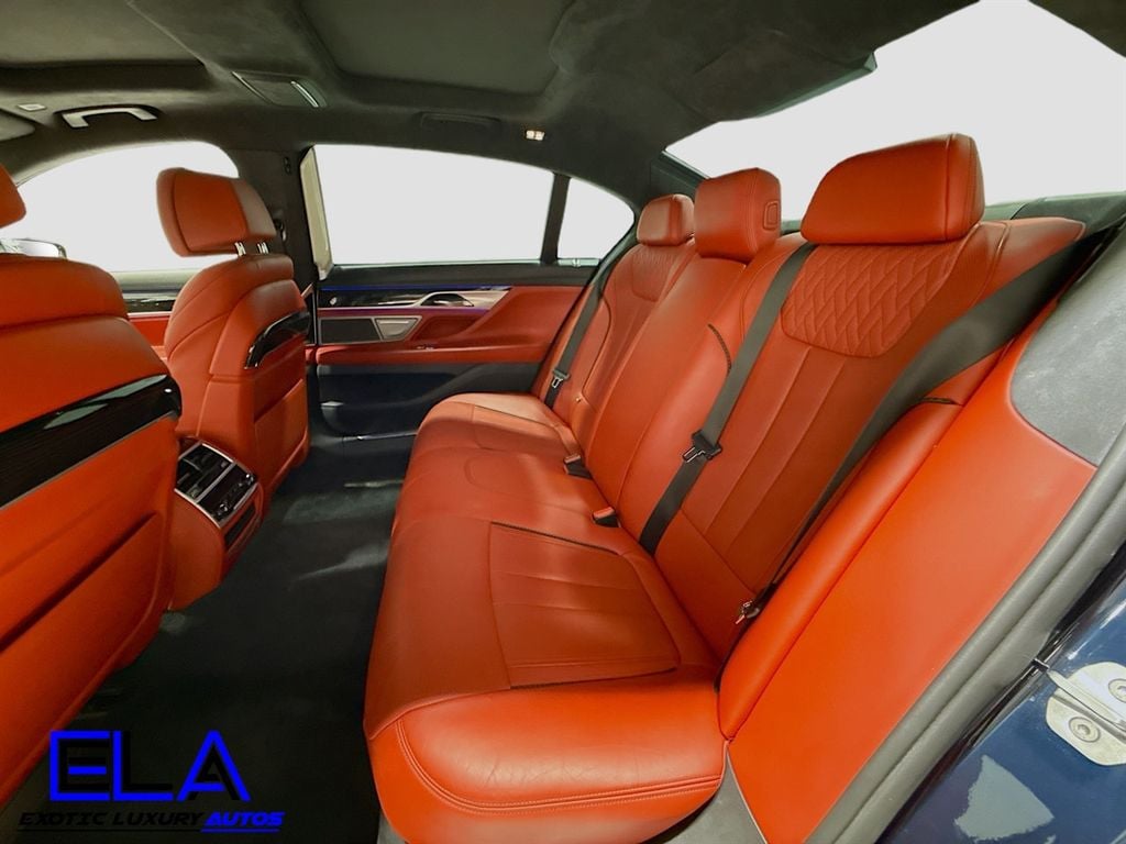 2019 BMW 7 Series Individual Full Merino Leather Upholstery! RED GUTS! DRIVERS AST - 22911624 - 45