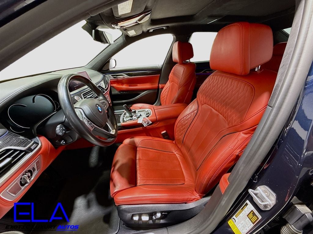 2019 BMW 7 Series Individual Full Merino Leather Upholstery! RED GUTS! DRIVERS AST - 22911624 - 46