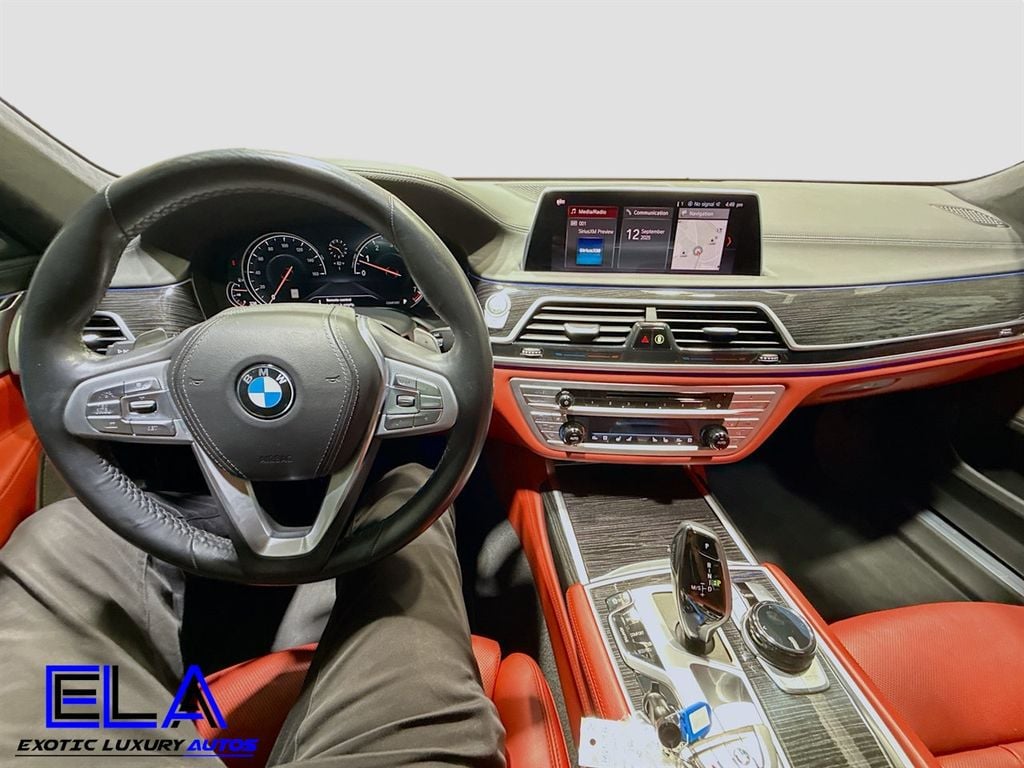 2019 BMW 7 Series Individual Full Merino Leather Upholstery! RED GUTS! DRIVERS AST - 22911624 - 48