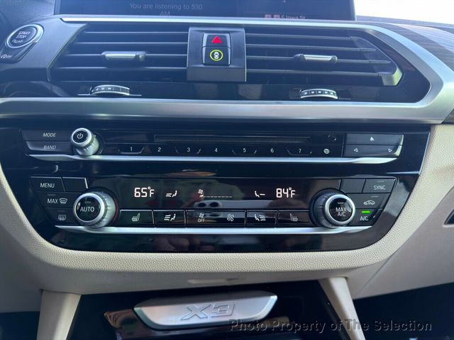 2019 BMW X3 30i xDRIVE W/DRIVER ASSISTANCE & CONVENIENCE PKGS - 22963071 - 29